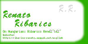 renato ribarics business card